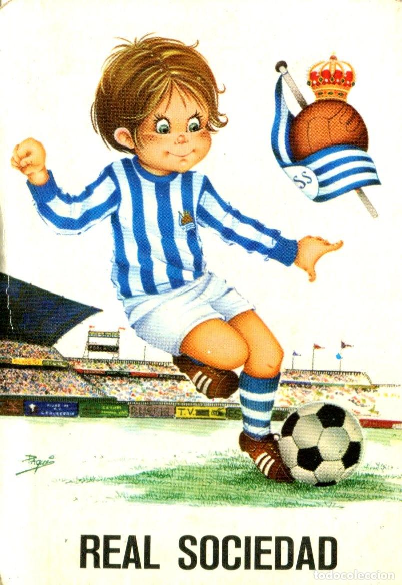 Coleccionismo calendarios: CALENDARIO DE SERIE DE F&Uacute;TBOL A&Ntilde;O 1974 REAL SOCIEDAD Con Publicidad