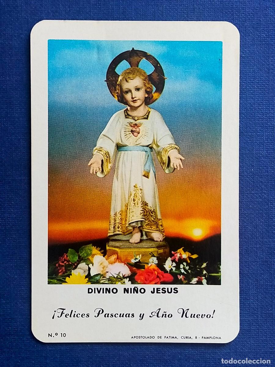 Coleccionismo calendarios: CALENDARIO DE BOLSILLO FOURNIER A&Ntilde;O 1974 - DIVINO NI&Ntilde;O JESUS: Apostolado de Fatima N&ordm; 10.
