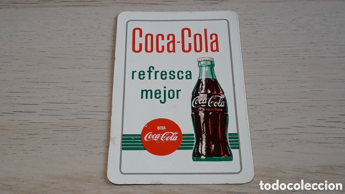 Coleccionismo calendarios: Calendario de bolsillo Coca Cola refresca mejor, Heraclio Fournier, a&ntilde;o 1962.