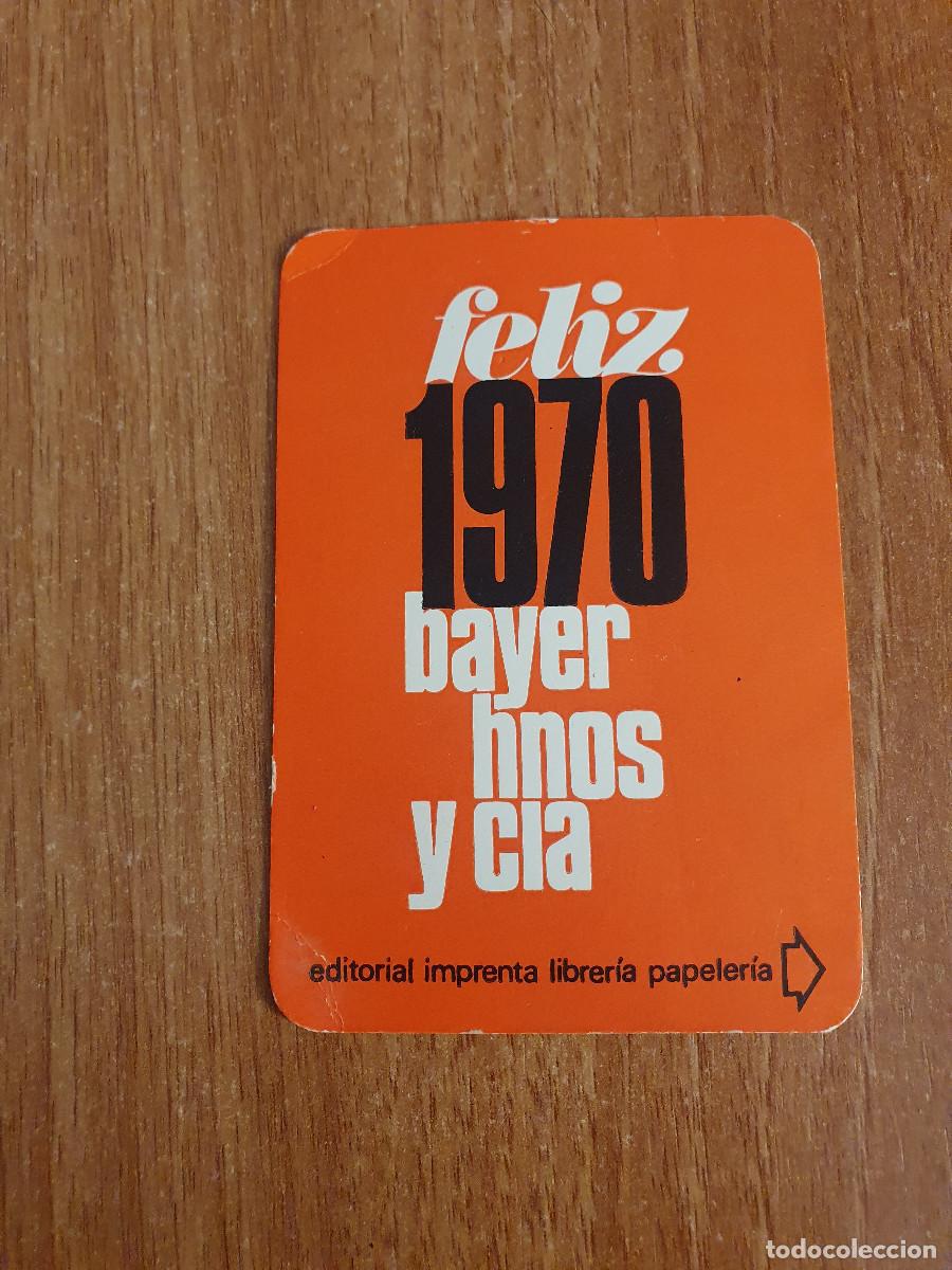 Collectables Calendars: CALENDARIO DE BOLSILLO FELIZ 1970 BAYER HONS Y CIA, CALENDARIO DE FIESTAS.