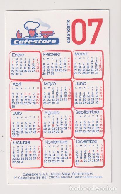 Coleccionismo calendarios: calendario 2007. cafestore. Madrid - Foto 1