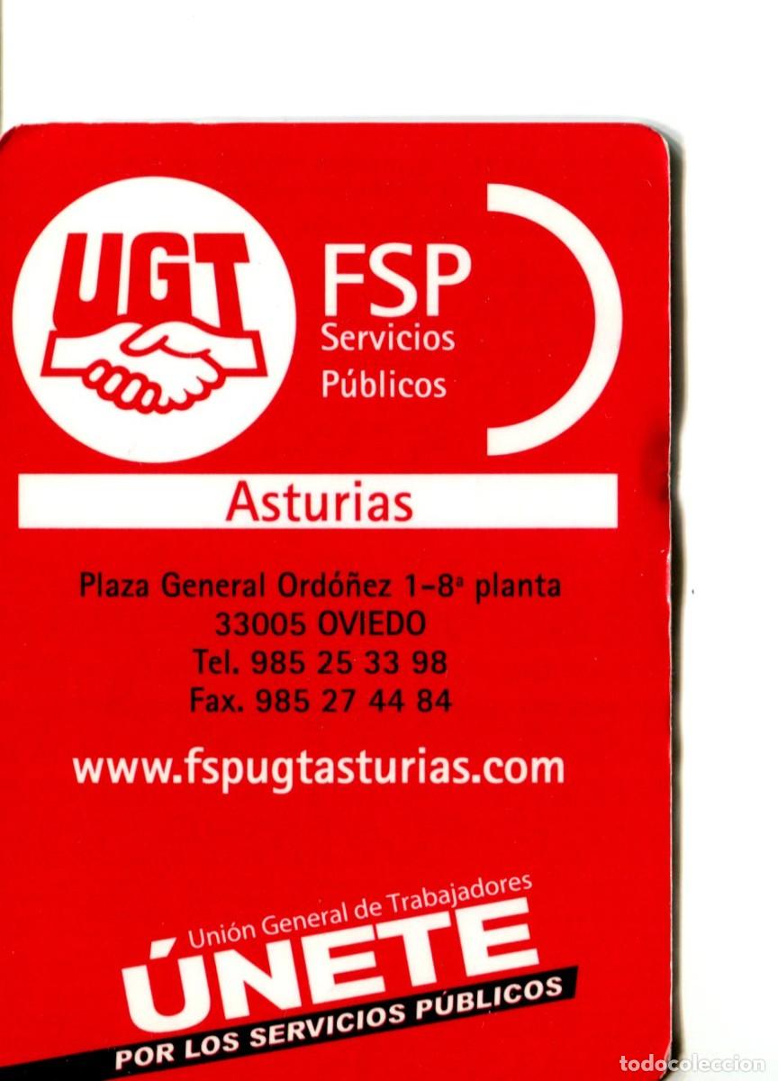 Collezionismo Calendari: CALENDARIO POL&Iacute;TICO. SINDICATO. UGT. UNI&Oacute;N GENERAL DE TRABAJADORES. A&Ntilde;O 2015