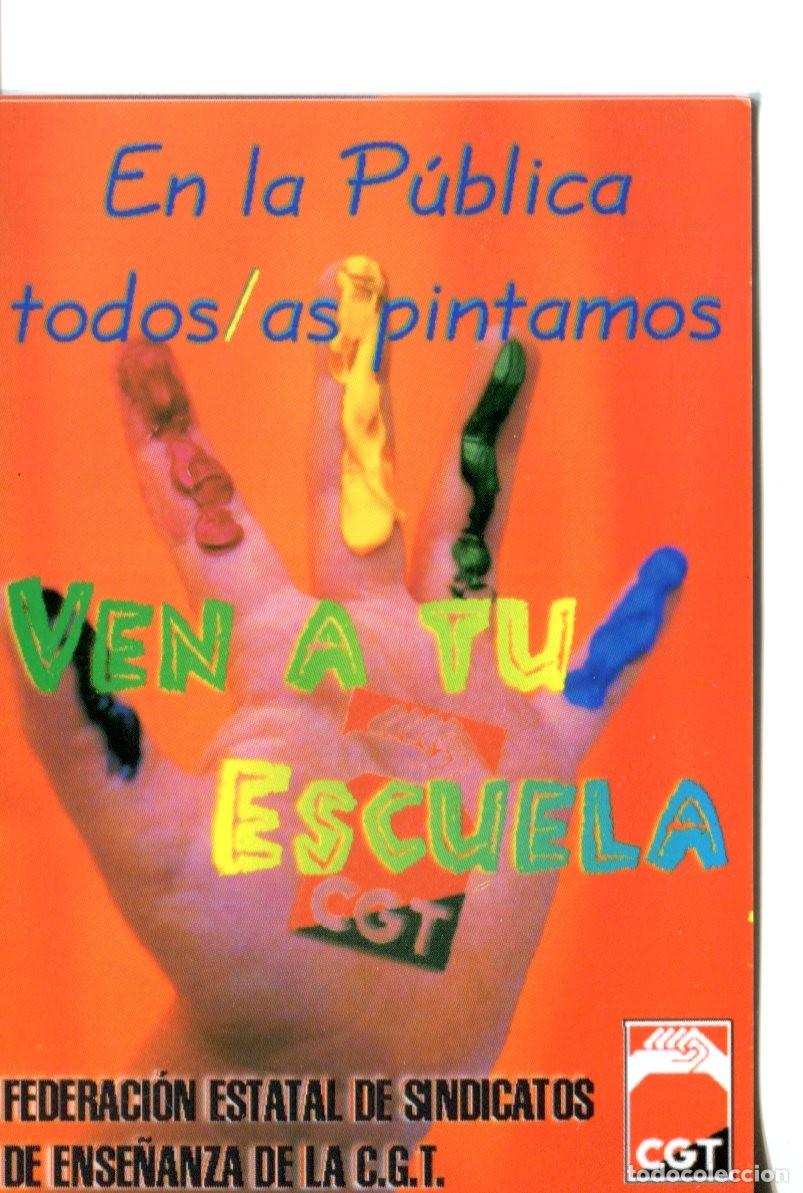Collectionnisme Calendriers: CALENDARIO POL&Iacute;TICO. SINDICATO. CGT Federacion Estatal Sindicatros Ense&ntilde;anza A&Ntilde;O 1999-2000