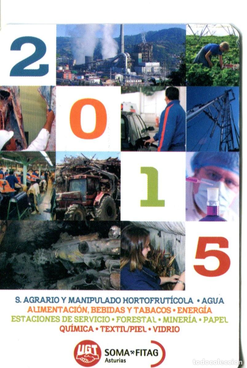Collectables Calendars: CALENDARIO POL&Iacute;TICO. SINDICATO. UGT ASTURIAS A&Ntilde;O 2015