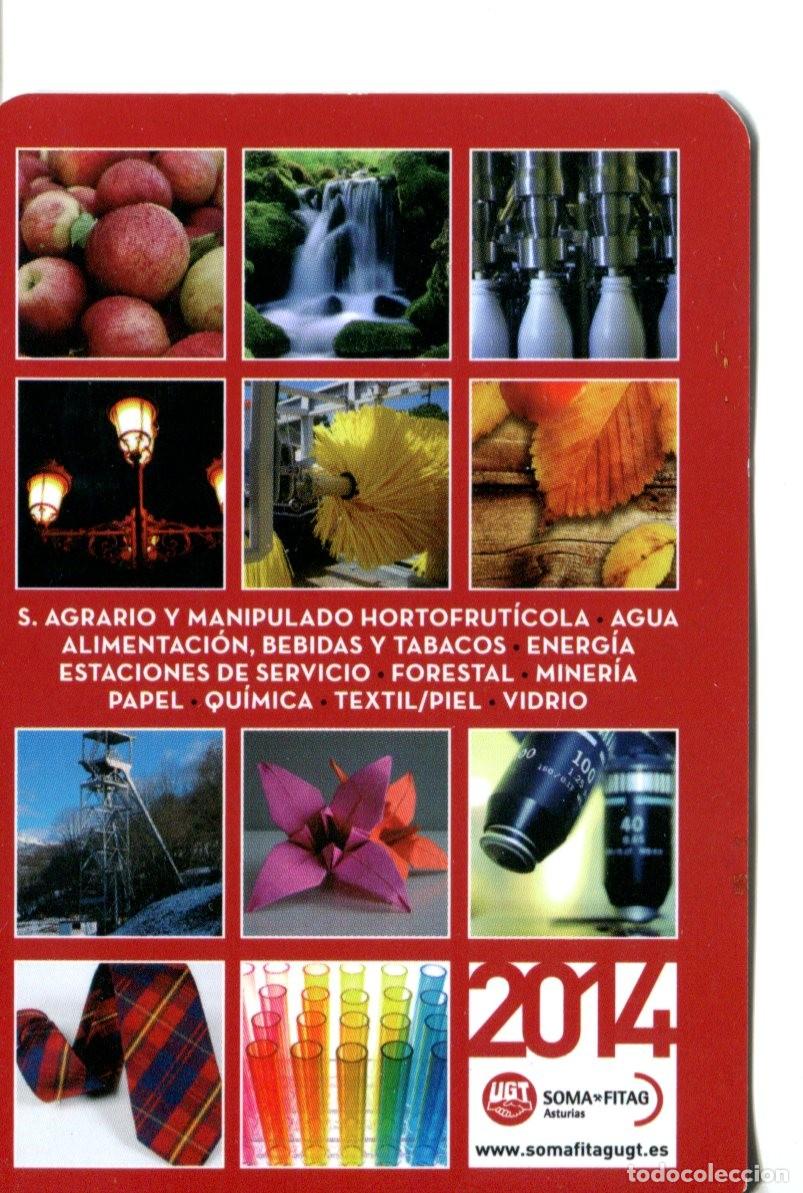 Collectables Calendars: CALENDARIO POL&Iacute;TICO. SINDICATO. UGT ASTURIAS A&Ntilde;O 2014