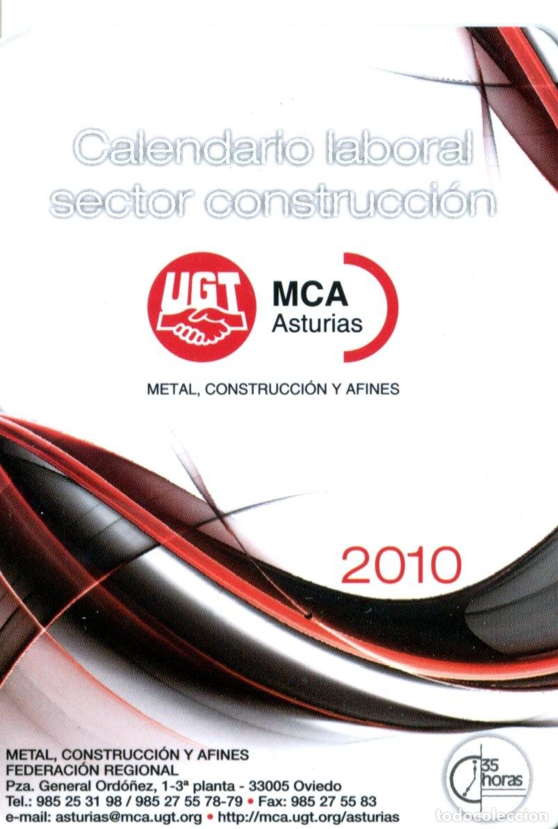 Collectables Calendars: CALENDARIO POL&Iacute;TICO. SINDICATO. UGT MCA ASTURIAS A&Ntilde;O 2010
