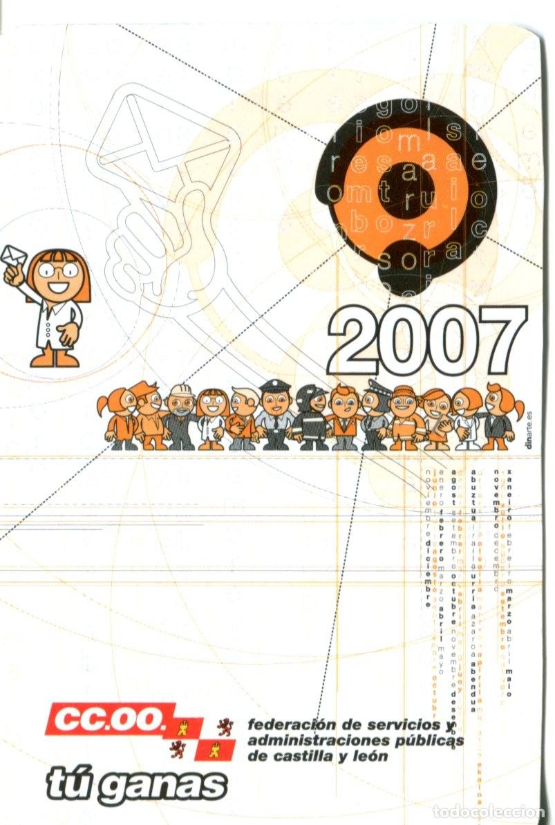 Collectables Calendars: CALENDARIO POL&Iacute;TICO. SINDICATO. CCOO A&Ntilde;O 2007