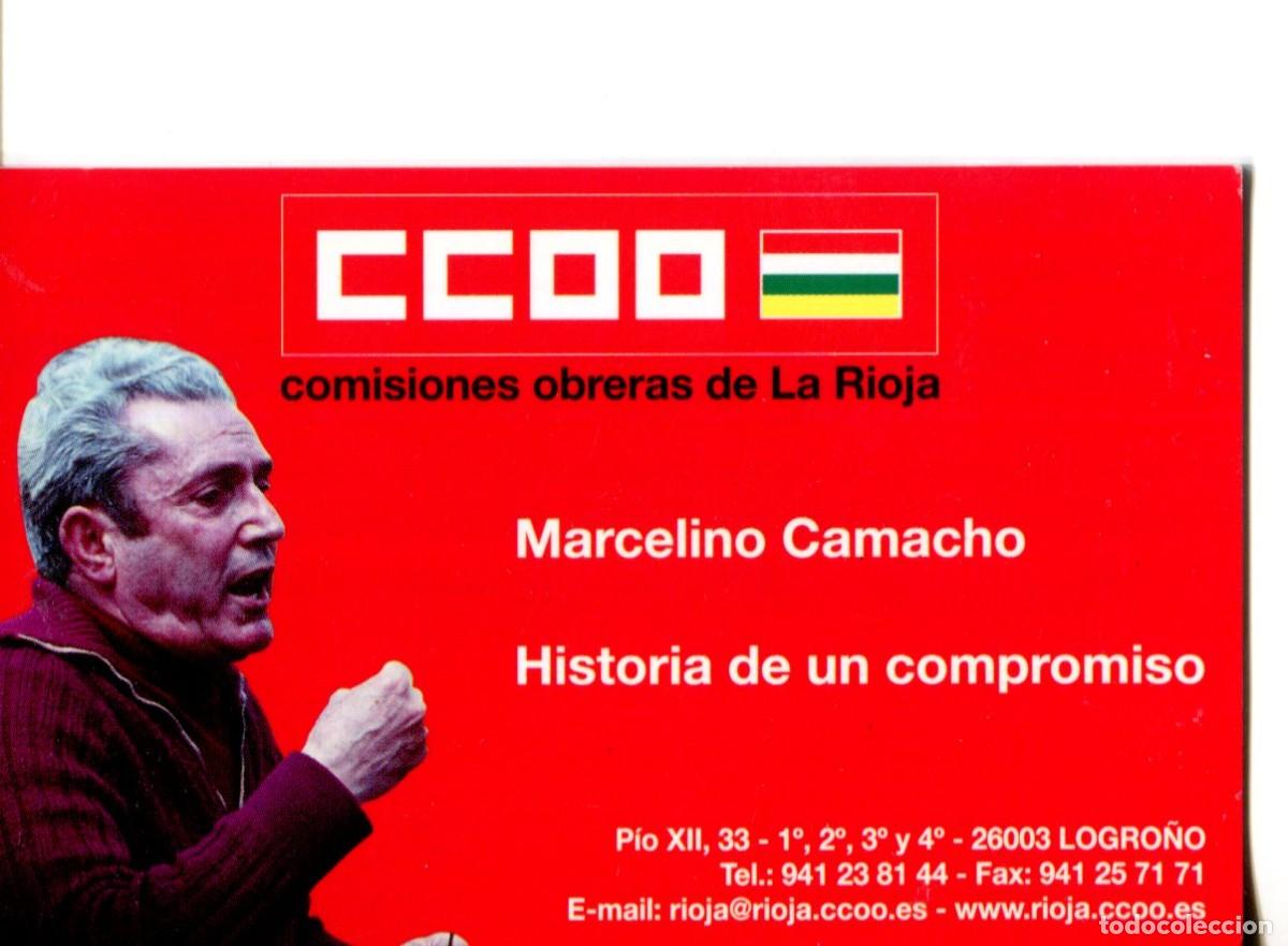 Collectables Calendars: CALENDARIO POL&Iacute;TICO. SINDICATO. CCOO LA RIOJA A&Ntilde;O 2010 - MARCELINO CAMACHO
