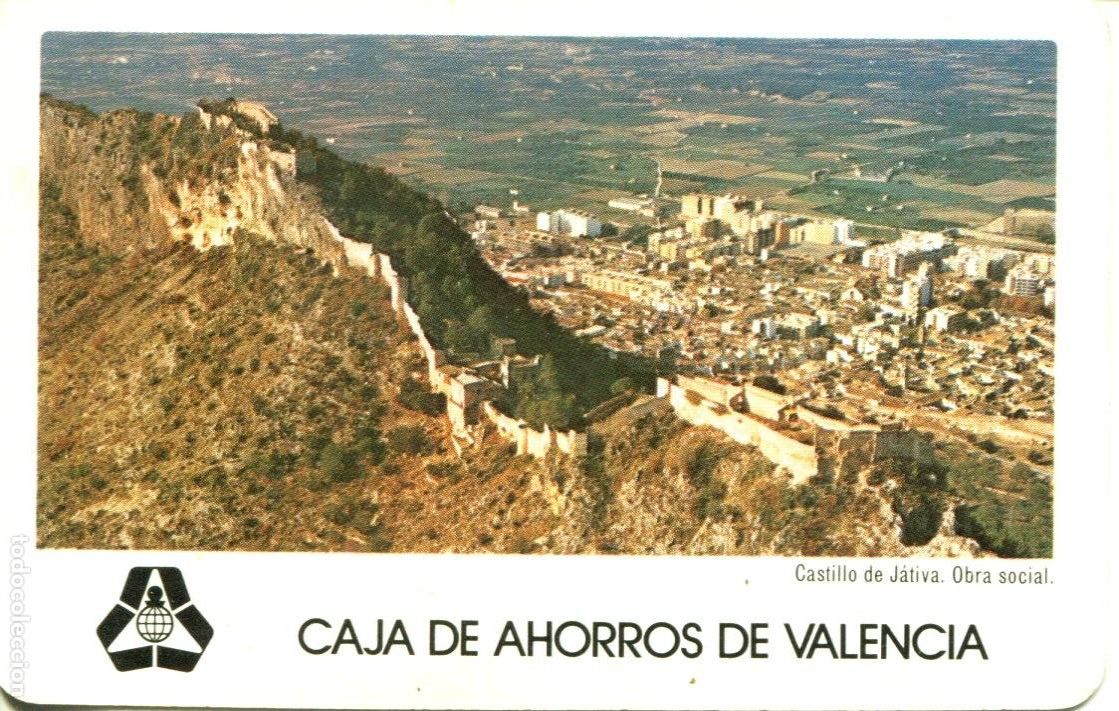 Coleccionismo calendarios: CALENDARIO FOURNIER. CAJA DE AHORROS DE VALENCIA. A&Ntilde;O 1980- Castillo de Jativa. Obra Social