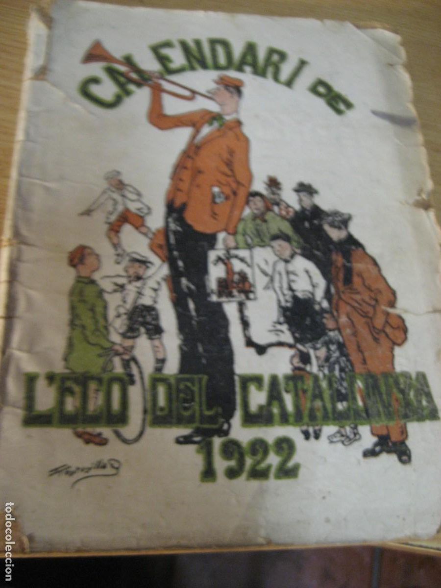 Coleccionismo Calendarios: Calendario L'eco de catalunya 1922 62 p&aacute;g poesia ariculos