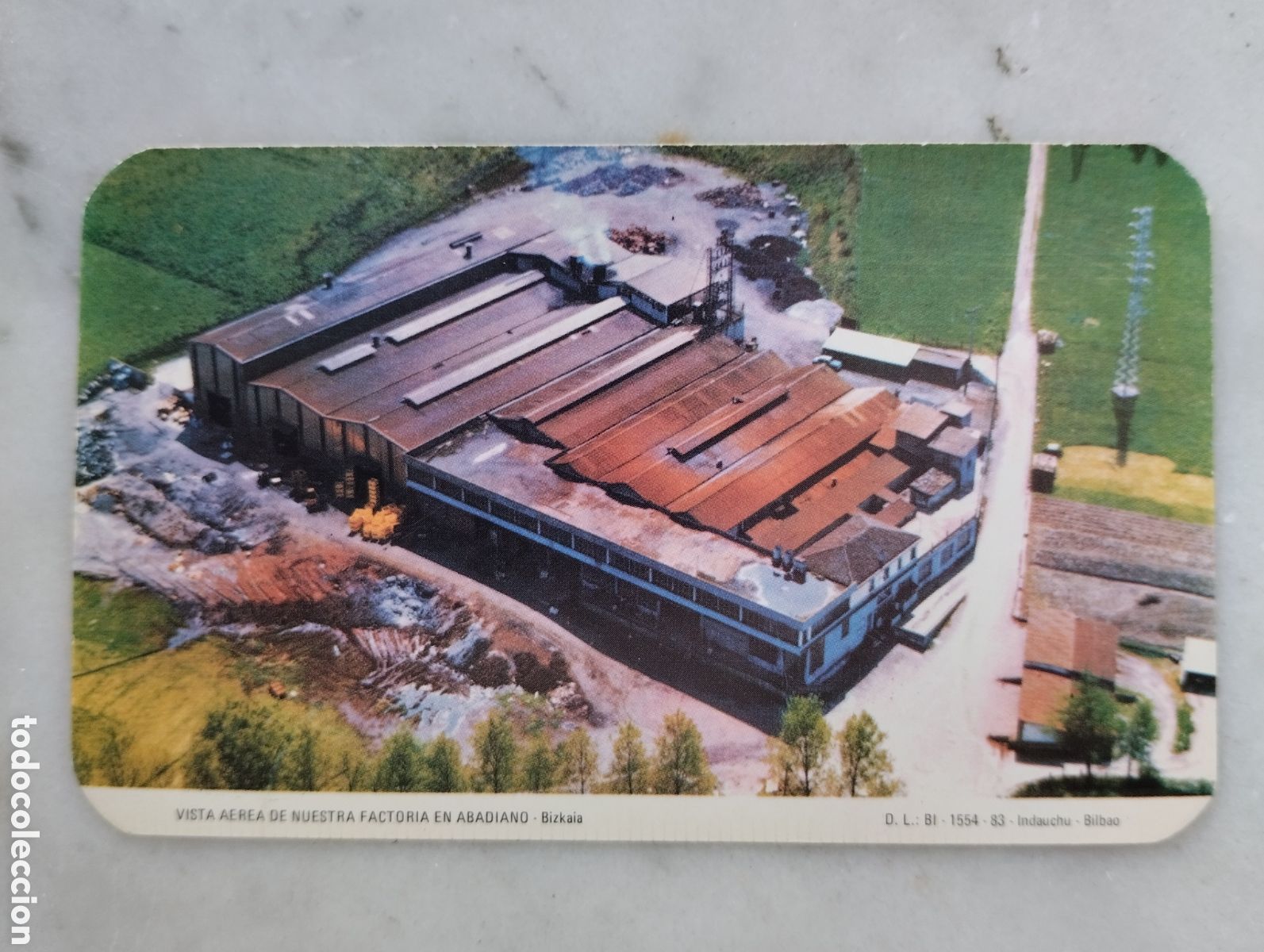 Collectionnisme Calendriers: Calendario vista a&eacute;rea Factor&iacute;a Abadiano.Indauchu Bilbao 1984