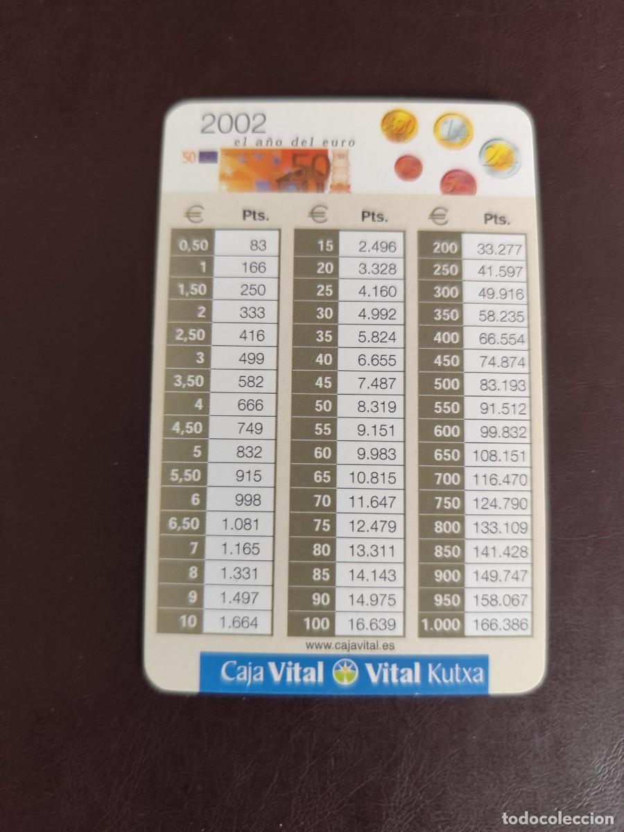 Coleccionismo calendarios: 585 Calendario Fournier Caja Vital 2002