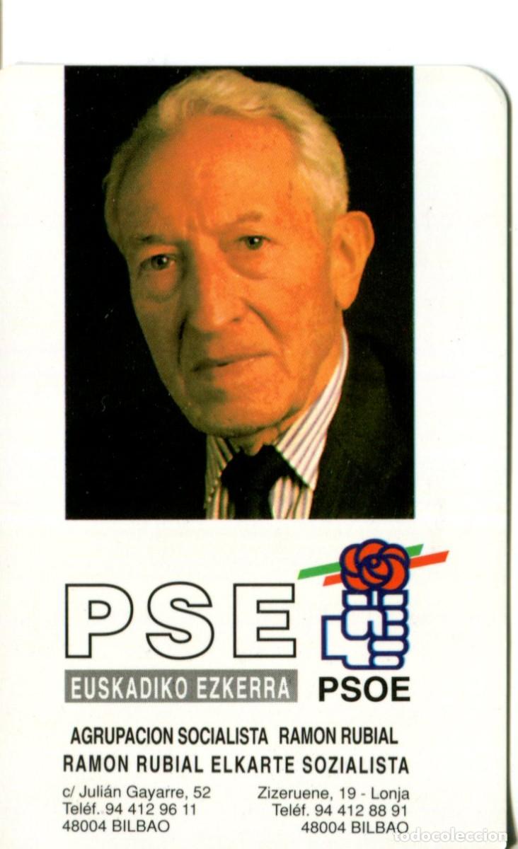 Collezionismo Calendari: CALENDARIO POLITICO VASCO PSOE Agrupacion Socialista RAMON RUBIAL 2001