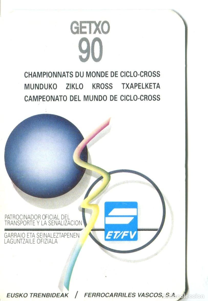 Coleccionismo calendarios: CALENDARIO PUBLICITARIO. FERROCARRILES VASCOS. EUSKO TRENBIDEAK. A&Ntilde;O 1990