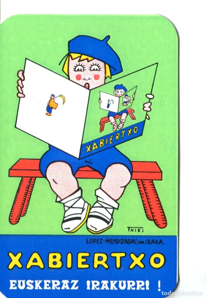 Coleccionismo calendarios: CALENDARIO DE BOLSILLO VASCO &ndash; XABIERTXO - EUSKERAZ IRAKURRI ! - 1989