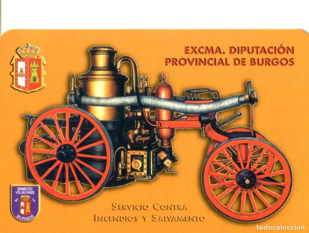 Coleccionismo calendarios: Calendario Diputacion de Burgos 2004. Coche bomberos antiguo. Servicio contra incendios y salvamento