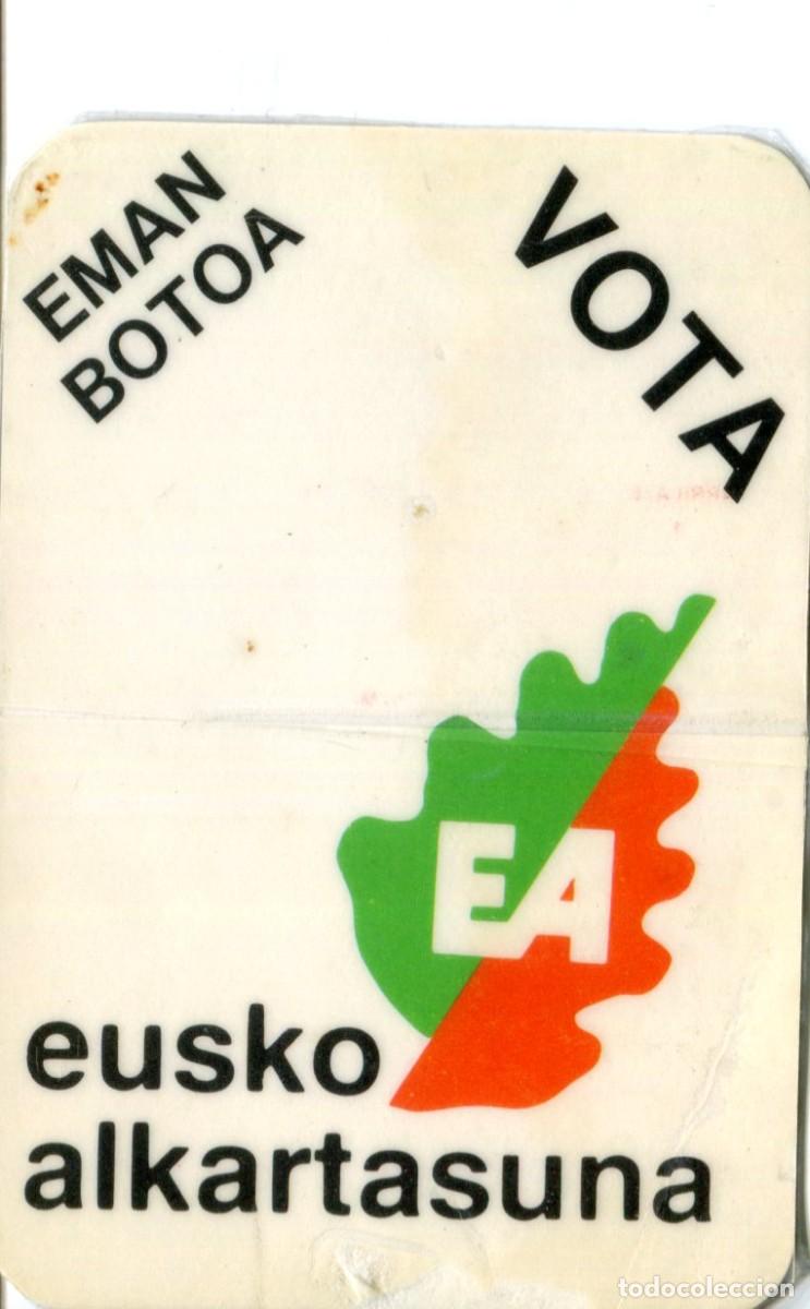 Collectables Calendars: CALENDARIO BOLSILLO. POLITICO VASCO. EA (EUSKO ALKARTASUNA) 1987