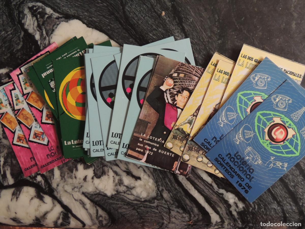Coleccionismo calendarios: 36 CALENDARIOS BOLSILLO LOTERIA NACIONAL,A&Ntilde;OS 70 , CON REPETIDOS,6 MODELOS