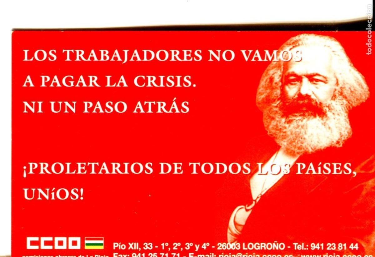 Collectables Calendars: CALENDARIO POL&Iacute;TICO. SINDICATO. CCOO DE LA RIOJA A&Ntilde;O 2009