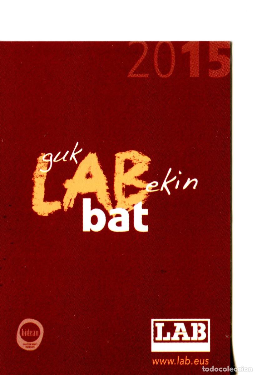 Collectables Calendars: CALENDARIO POLITICO SINDICATO VASCO LAB 2015