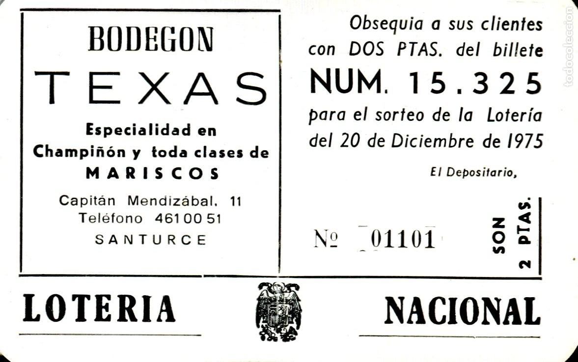 Coleccionismo Calendarios: Calendario bolsillo - BODEGON TEXAS DE SANTURCE - A&ntilde;o 1976