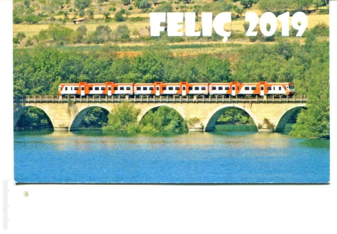 Coleccionismo calendarios: CALENDARIO A&Ntilde;O 2019 AMIGOS DEL FERROCARRIL TREN