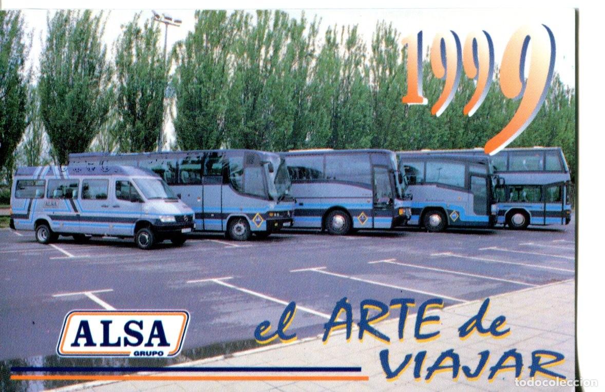 Coleccionismo calendarios: Calendario bolsillo - TRANSPORTE AUTOCAR - ALSA - A&ntilde;o 1999 AUTOBUSES