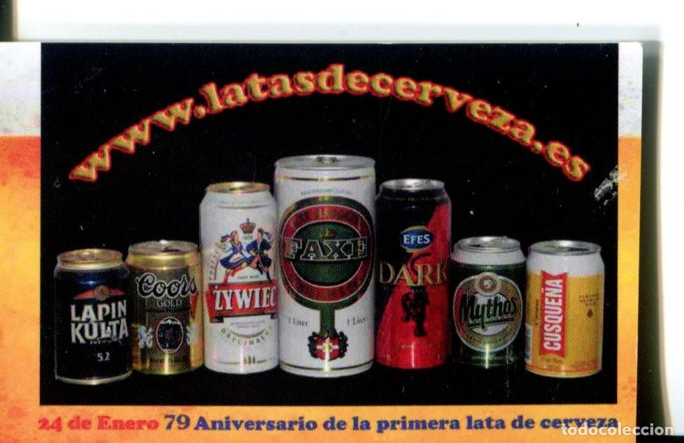 Coleccionismo calendarios: CALENDARIO BEBIDAS 2014 LATAS DE CERVEZA