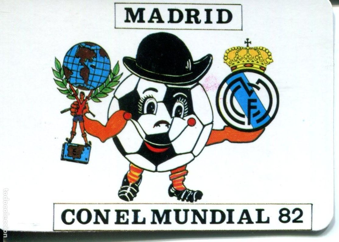 Coleccionismo calendarios: CALENDARIO DE BOLSILLO DE FUTBOL REAL MADRID 1982 MUNDIAL ESPA&Ntilde;A &acute;82
