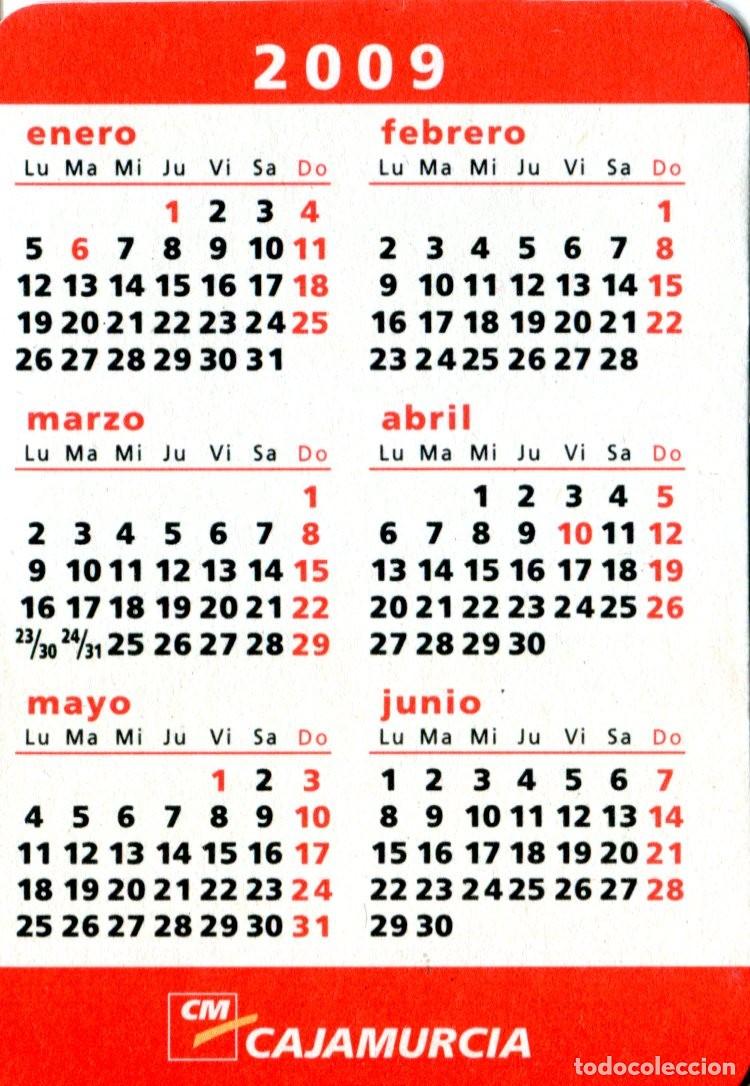 Coleccionismo calendarios: CALENDARIO DE ** . CAJA MURCIA ** A&Ntilde;O 2009 DOS CARAS