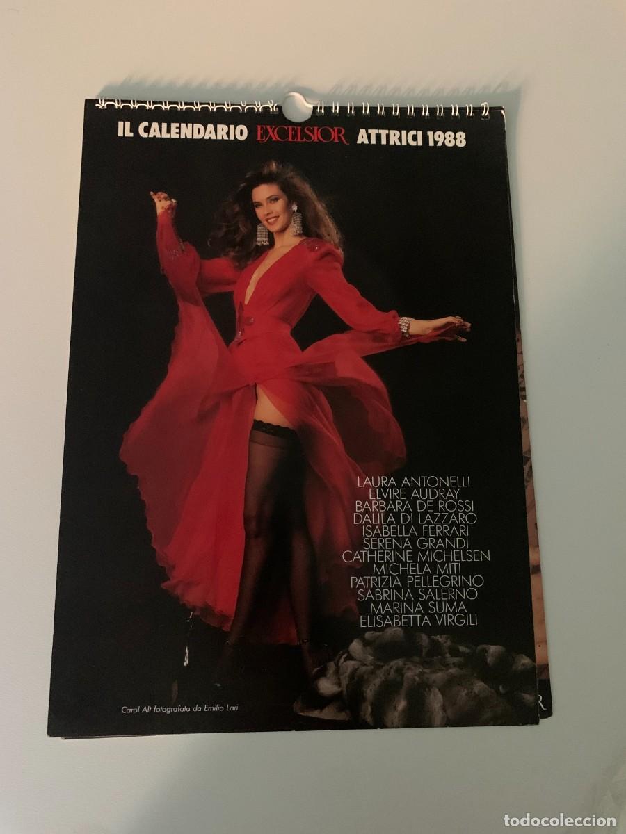 Coleccionismo calendarios: CALENDAR EXCELSIOR STAR 1988 SERENA GRANDI SABRINA SALERNO MICHELA MITI ELVIRE AUDRAY