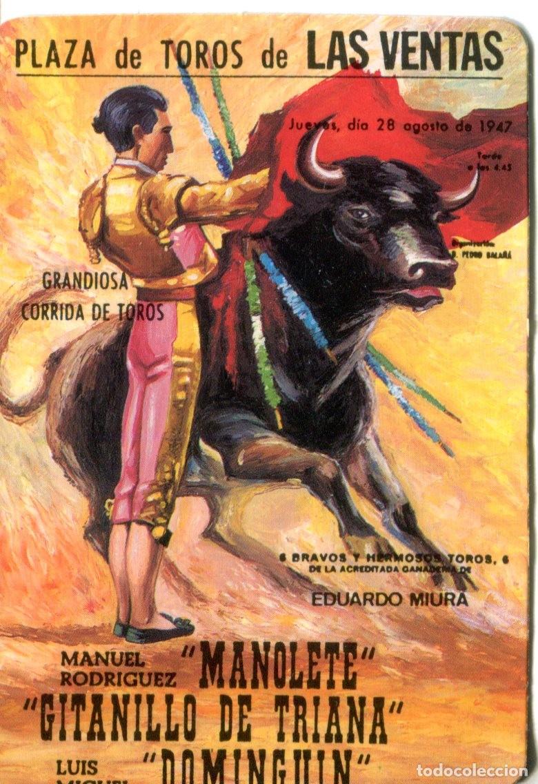 Coleccionismo calendarios: CALENDARIO TAURINO CARTEL PLAZA TOROS DE LAS VENTAS 1990