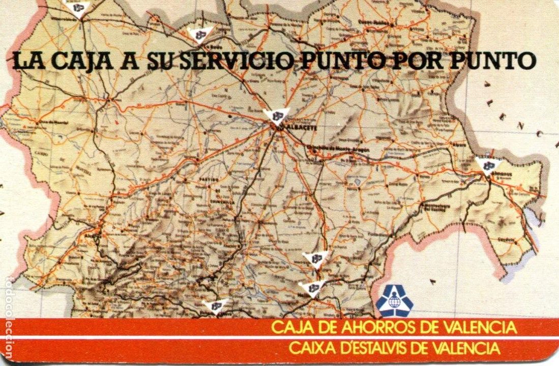 Coleccionismo calendarios: CALENDARIO FOURNIER , CAJA DE AHORROS DE VALENCIA , PROVINCIA DE ALBACETE , 1985 ,