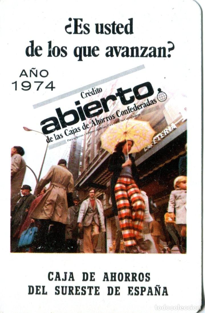Coleccionismo calendarios: CALENDARIO FOURNIER -- CAJA DE AHORROS DEL SURESTE DE ESPA&Ntilde;A A&Ntilde;O 1974 -