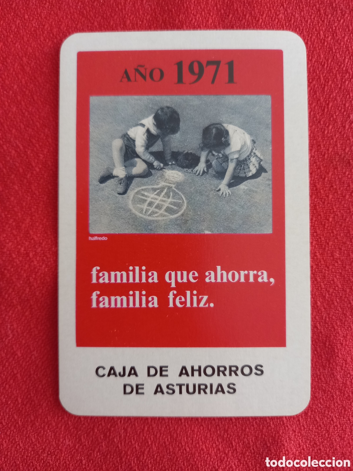 Coleccionismo calendarios: CALENDARIO DE BOLSILLO A&Ntilde;O 1971 - H. FOURNIER, CAJA DE AHORROS DE ASTURIAS