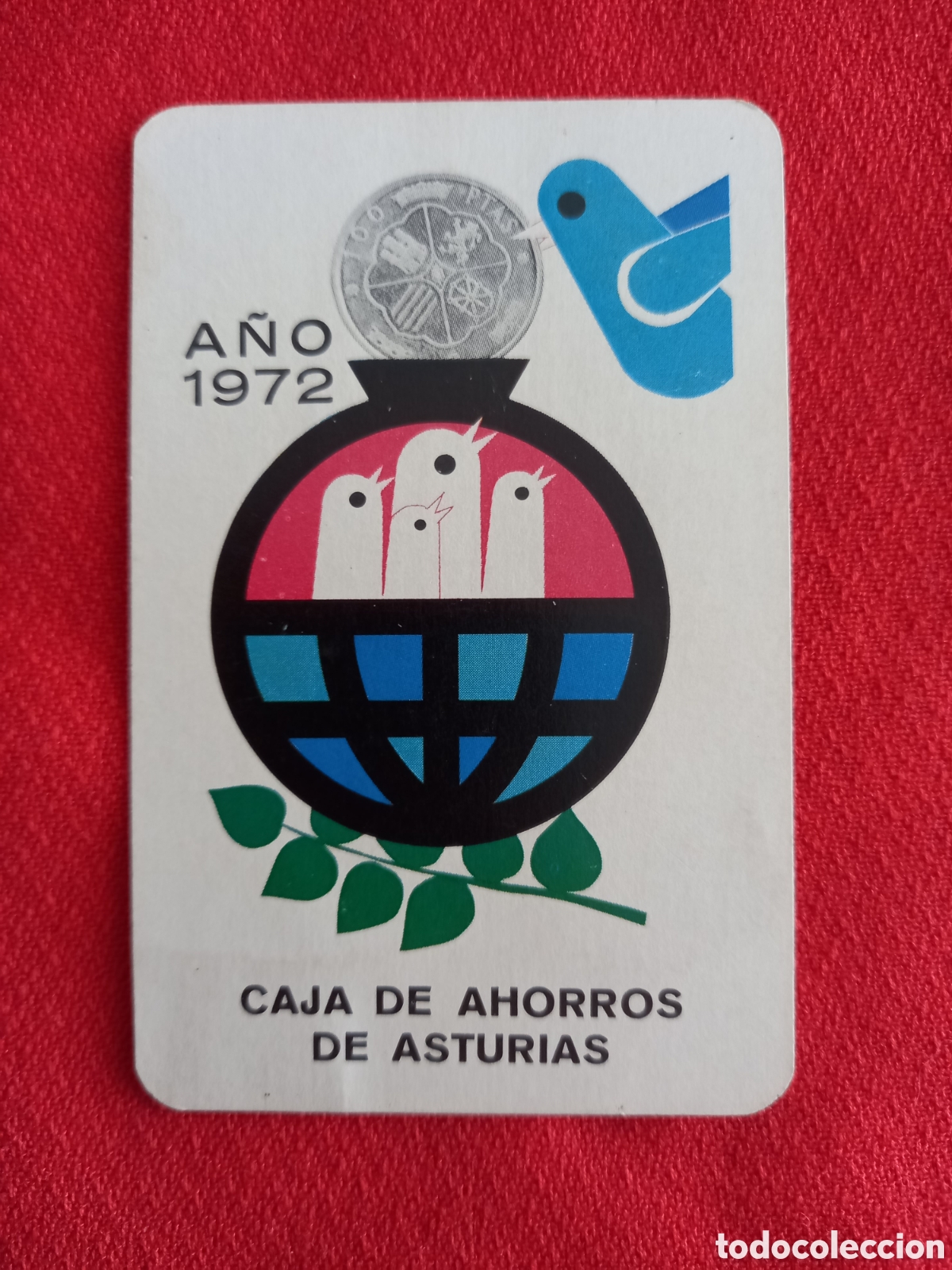 Collezionismo Calendari: CALENDARIO DE BOLSILLO A&Ntilde;O 1972 - H. FOURNIER, CAJA DE AHORROS DE ASTURIAS