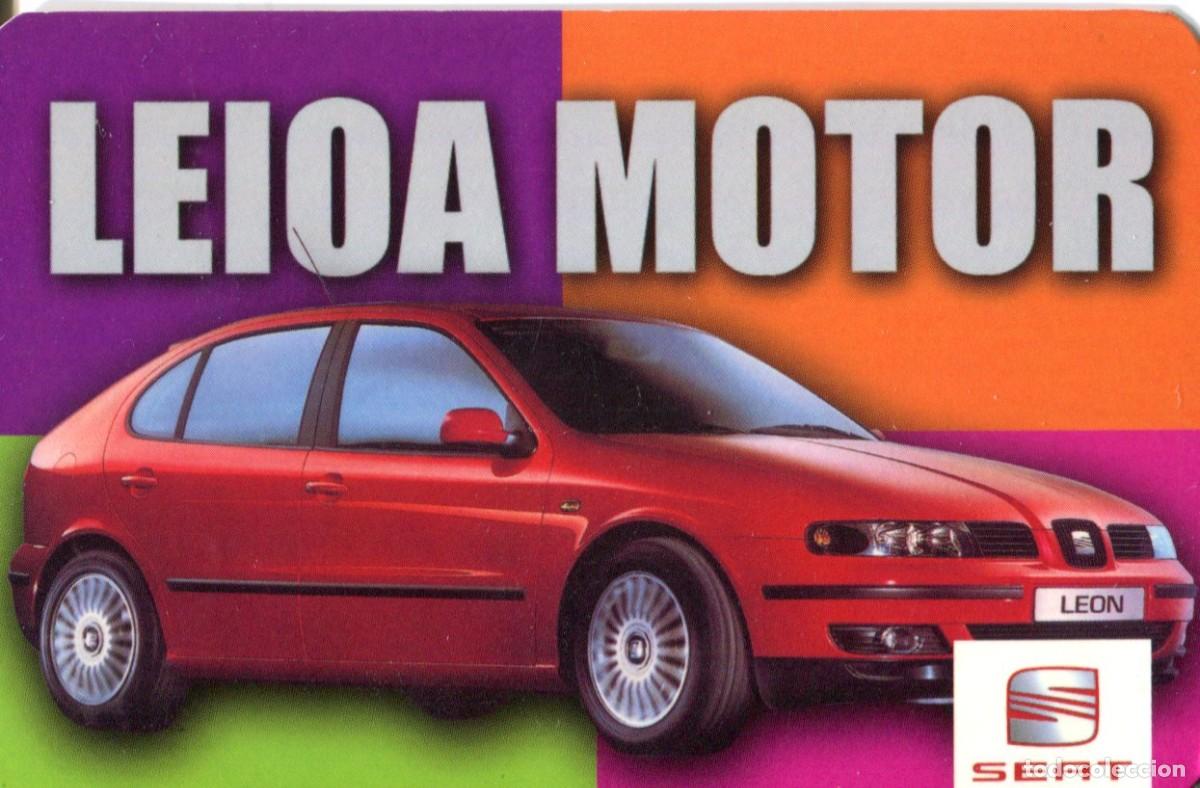 Coleccionismo calendarios: Calendario Bolsillo - SEAT LE&Oacute;N - LEIOA MOTOR - A&ntilde;o 2000