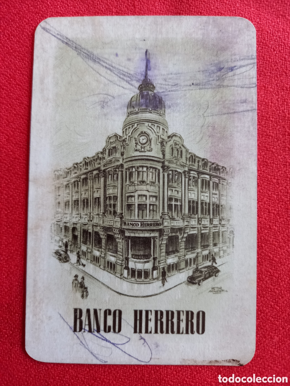 Coleccionismo calendarios: CALENDARIO DE BOLSILLO A&Ntilde;O 1954 - FOURNIER, BANCO HERRERO