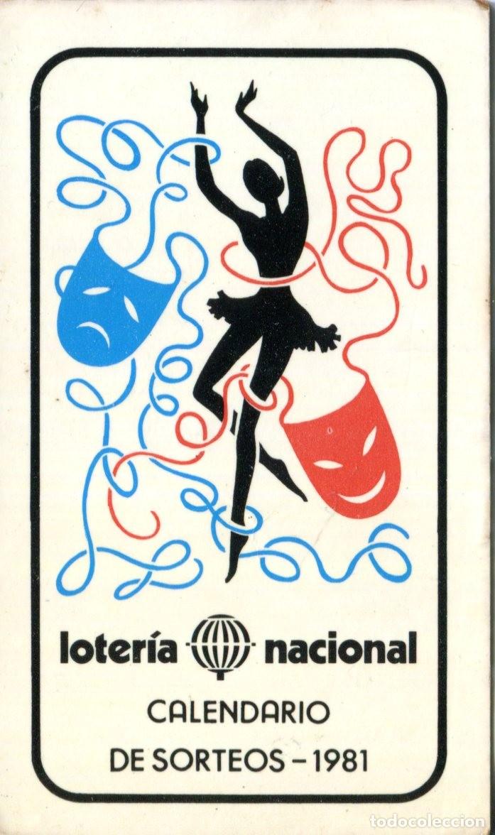 Coleccionismo calendarios: CALENDARIO DE BOLSILLO - 1981 - LOTERIA NACIONAL - CALENDARIO DE SORTEOS