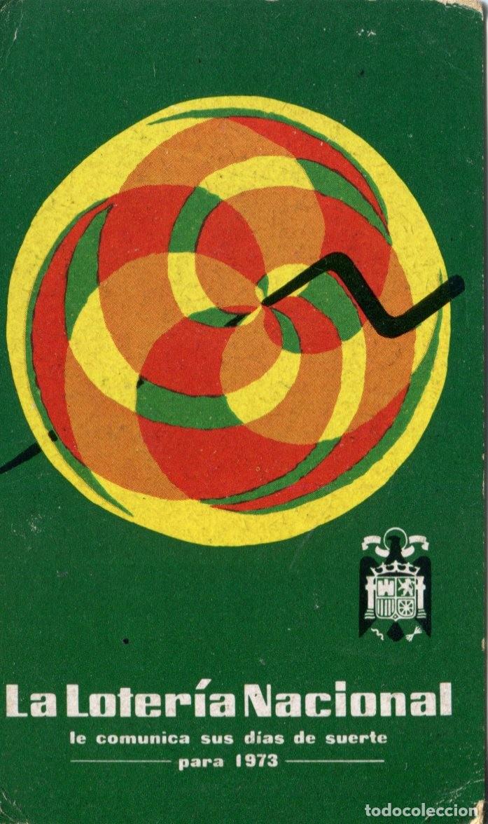Coleccionismo calendarios: Calendario Loterias y apuestas del estado 1973. Loteria Nacional