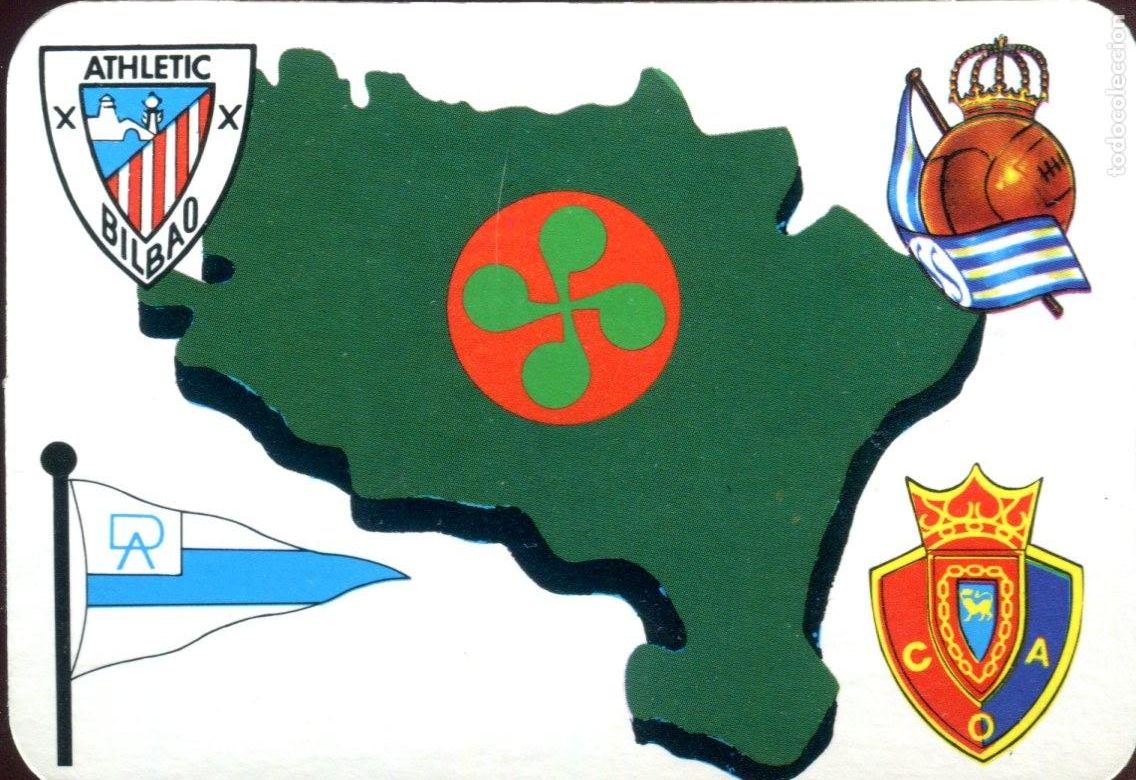 Coleccionismo calendarios: Calendario Bolsillo - F&uacute;tbol ATHLETIC BILBAO REAL SOCIEDAD ALAV&Eacute;S OSASUNA- Serie N&ordm; - n&ordm; 833 - 1986