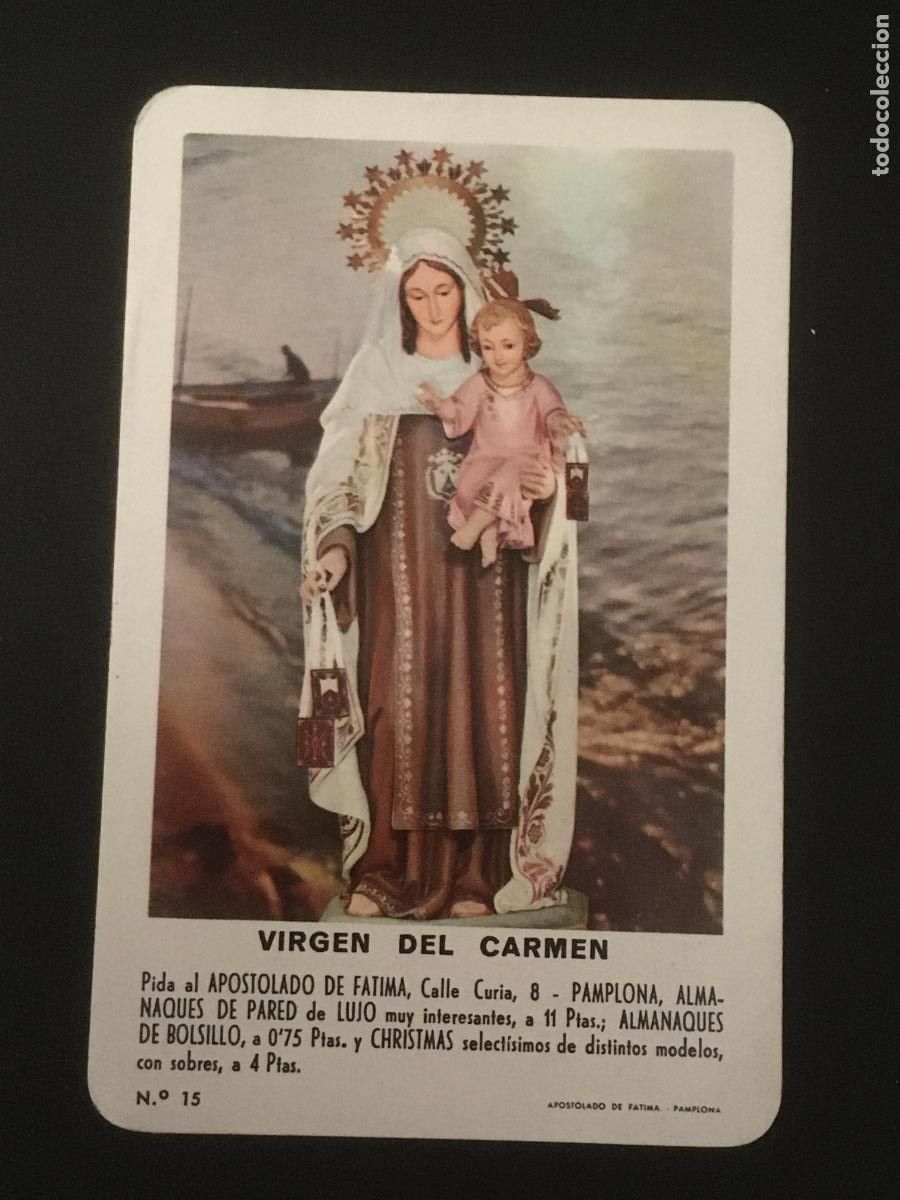 Collezionismo Calendari: virgen del carmen fournier 1966 calendario original antiguo