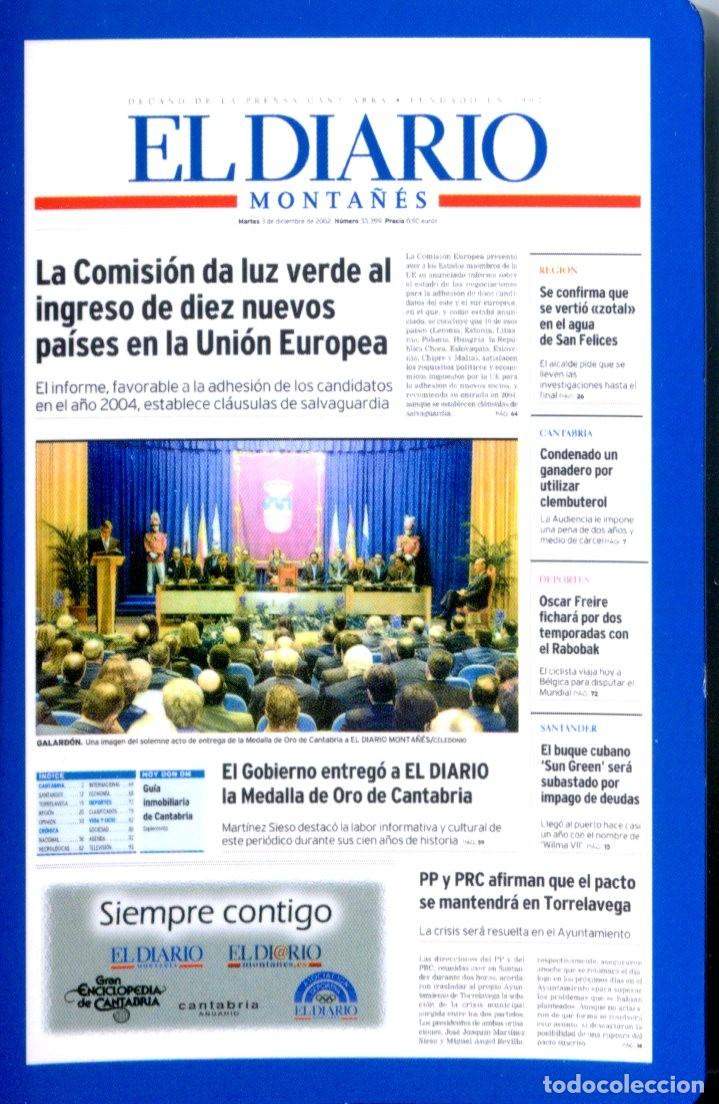 Coleccionismo calendarios: CALENDARIO DE BOLSILLO PUBLICITARIO A&Ntilde;O 2003 PERIODICO PRENSA - EL DIARIO MONTA&Ntilde;&Eacute;S