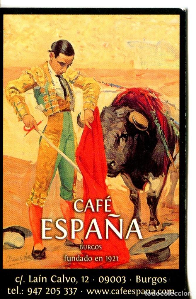 Coleccionismo Calendarios: Calendario de bolsillo caf&eacute; espa&ntilde;a 2012 burgos toros torero manolete tauromaquia taurino