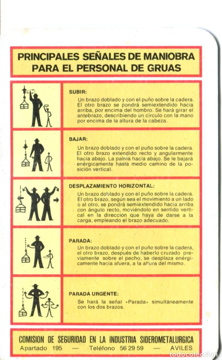 Coleccionismo calendarios: CALENDARIO PUBLICITARIO - 1972 - COMISI&Oacute;N DE SEGURIDAD EN LA INDUSTRIA SIDEROMETALURGICA - AVIL&Eacute;S