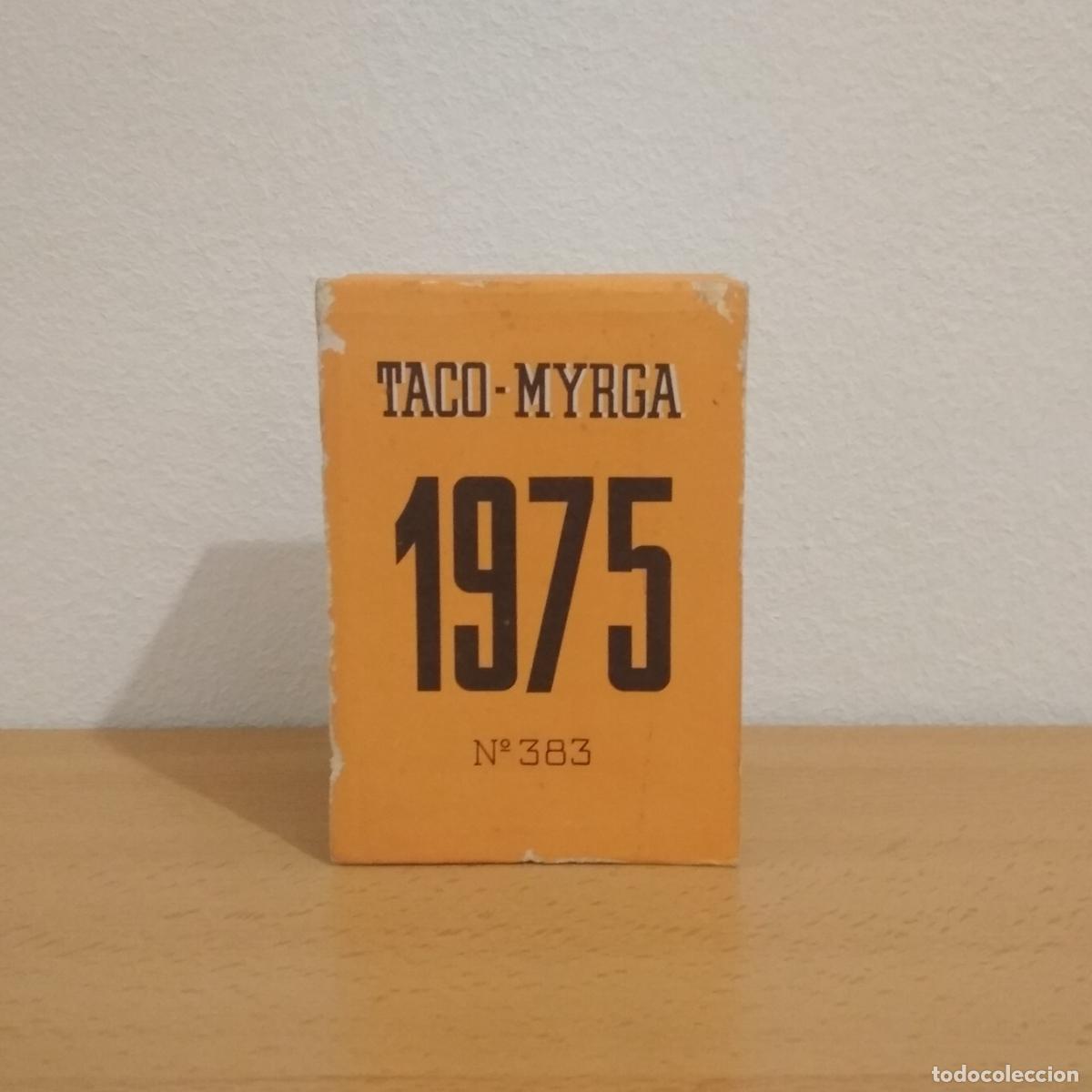 Coleccionismo Calendarios: Bloque o taco de calendario Myrga n&ordm; 383. A&ntilde;o 1975. Sin uso.