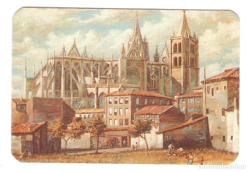 Coleccionismo calendarios: CALENDARIO DE BOLSILLO A&Ntilde;O 1990 CATEDRAL LE&Oacute;N - JOYER&Iacute;A NAVA (LE&Oacute;N) - VER FOTO REVERSO