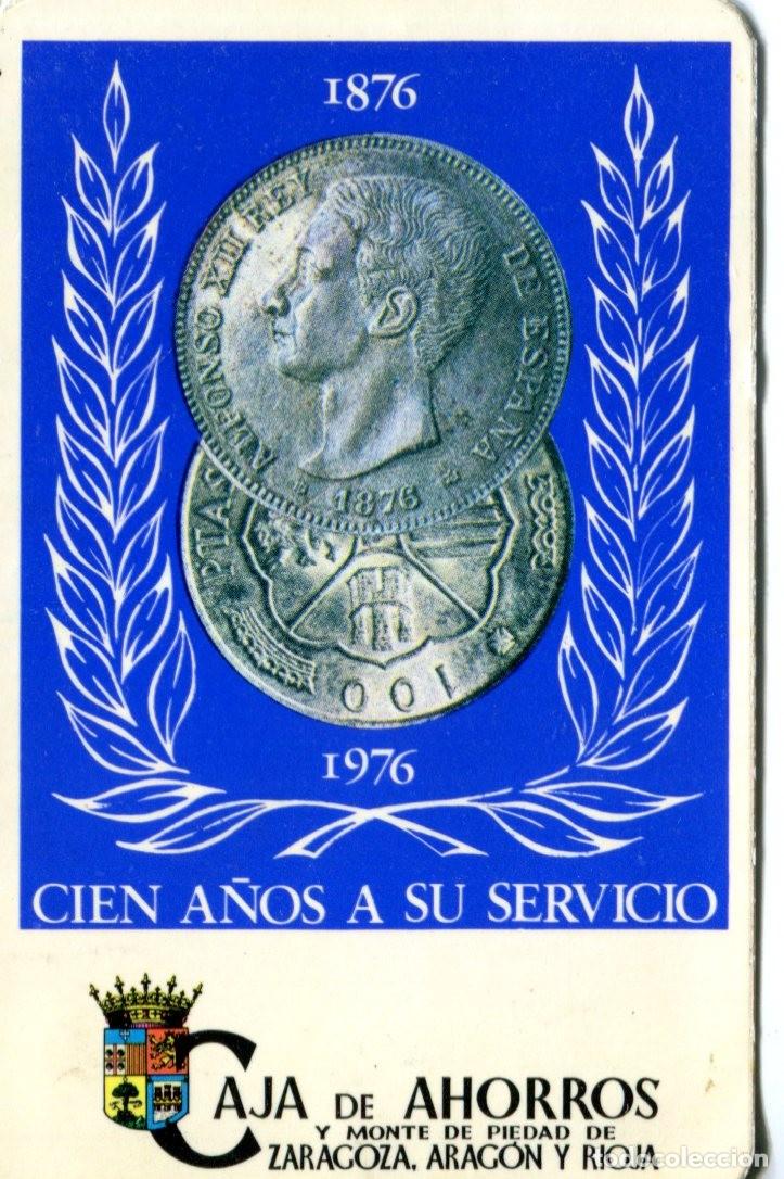 Coleccionismo calendarios: CALENDARIO BANCOS Y CAJAS CAJA DE AHORROS Y MONTE DE PIEDAD DE ZARAGOZA ARAGON Y RIOJA A&Ntilde;O 1976. VER