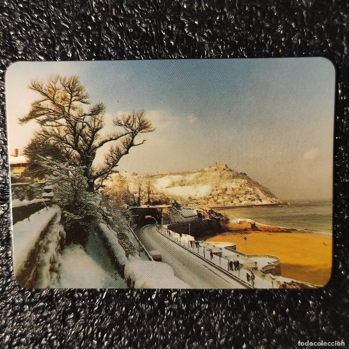 Collectables Calendars: CALENDARIO BOLSILLO .NEVADO * PLAYA DE LA ONDARRETA 2002 * SAN SEBASTIAN * N&ordm; 12 ** T4
