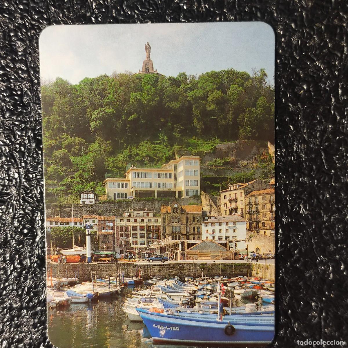 Collectables Calendars: CALENDARIO BOLSILLO . Monte Urgull - Vista general desde el puerto* SAN SEBASTIAN 1991 * T4
